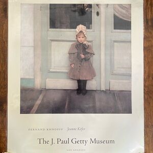 1999 vintage J. Paul Getty museum poster lithograph